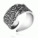 Bague Viking Hugin et Munin viking shop