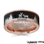 Bague Viking Cerf d'yggdrasil Viking Shop
