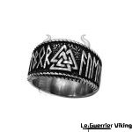 Bague Viking Valknut & Runes Viking Shop