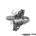 Bague Viking Tête de Drakkar Viking Shop
