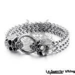 Bracelet viking Crâne de guerrier Viking Shop