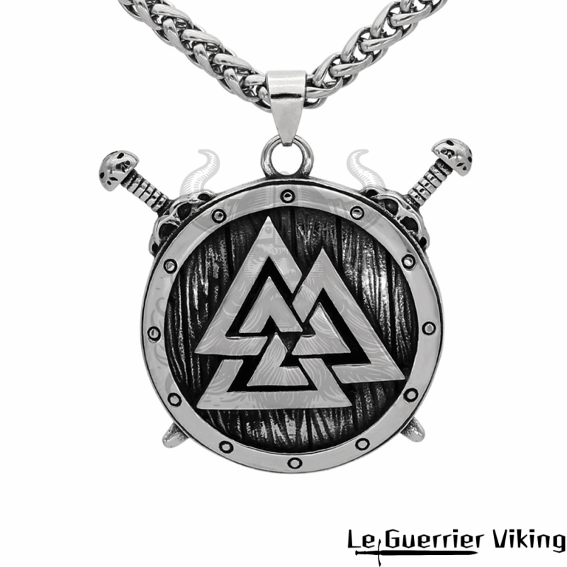 Collier Viking Bouclier Valknut Viking Shop