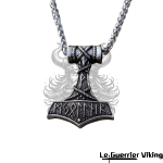 Collier Viking <br>Mjolnir & runes</br> Viking Shop