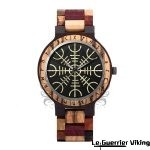 Montre en bois et symbole viking