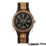 Montre Viking Vegvisir en Bois et Ébène