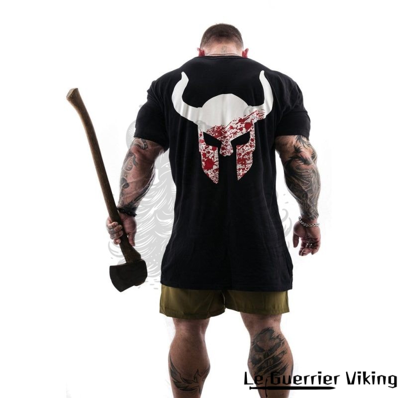 T-shirt musculation guerrier viking shop