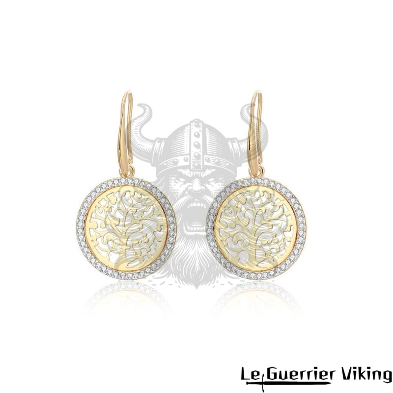 Boucles d'Oreilles Arbre De Vie Viking Shop