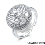 Bague Arbre De Vie Ronde En Argent 925