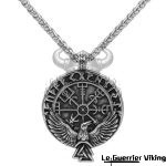 Collier Viking Vegvisir Et Corbeau Viking Shop