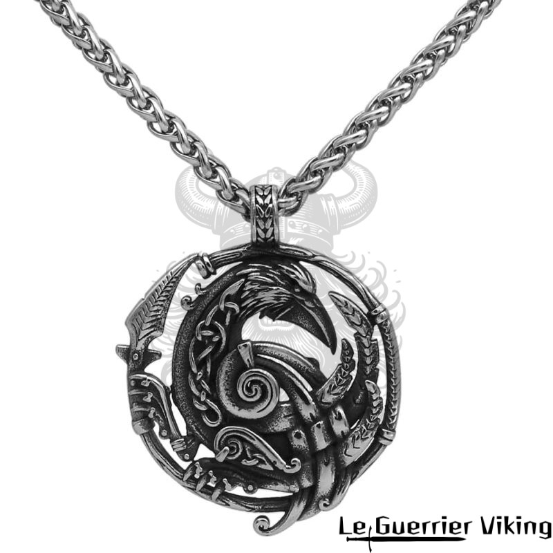 Collier Viking Corbeau Viking Shop