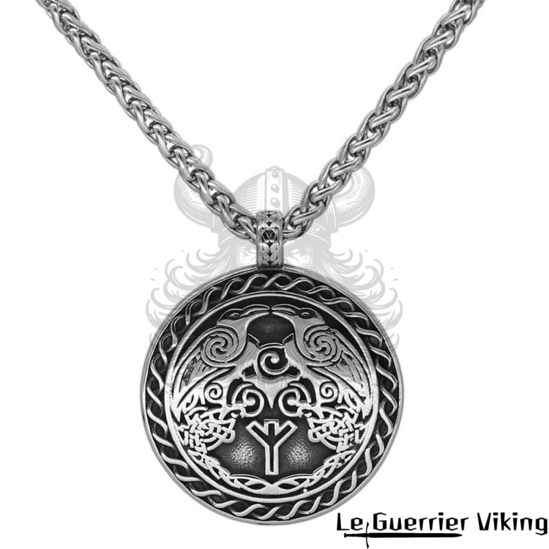 Collier Viking Hugin Et Munin Viking Shop