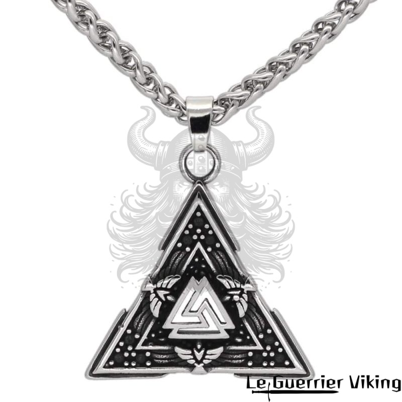 Collier Viking Valknut Et Corbeaux Viking Shop