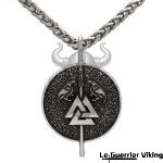 Collier Viking Valknut Et Corbeaux Viking Shop