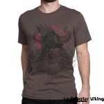 T-shirt viking corbeau