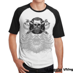 T-shirt Viking Crâne De Ragnar