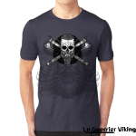 T-shirt Viking Crâne De Ragnar